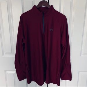 UA 1/4 zip long sleeve tech shirt